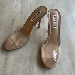 Steve Madden Signal clear mule heels